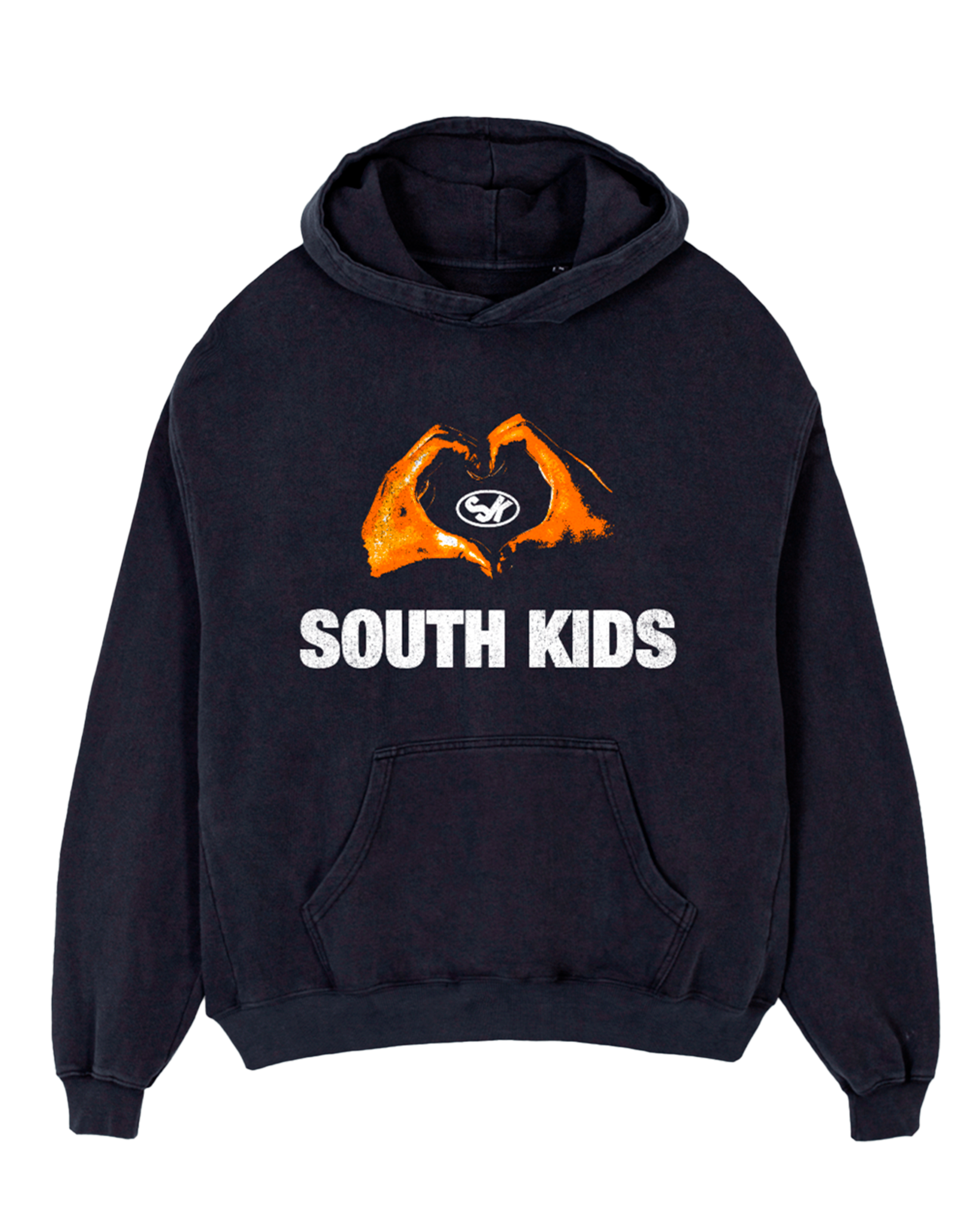 Watch Your Back Hoodie Vintage Black