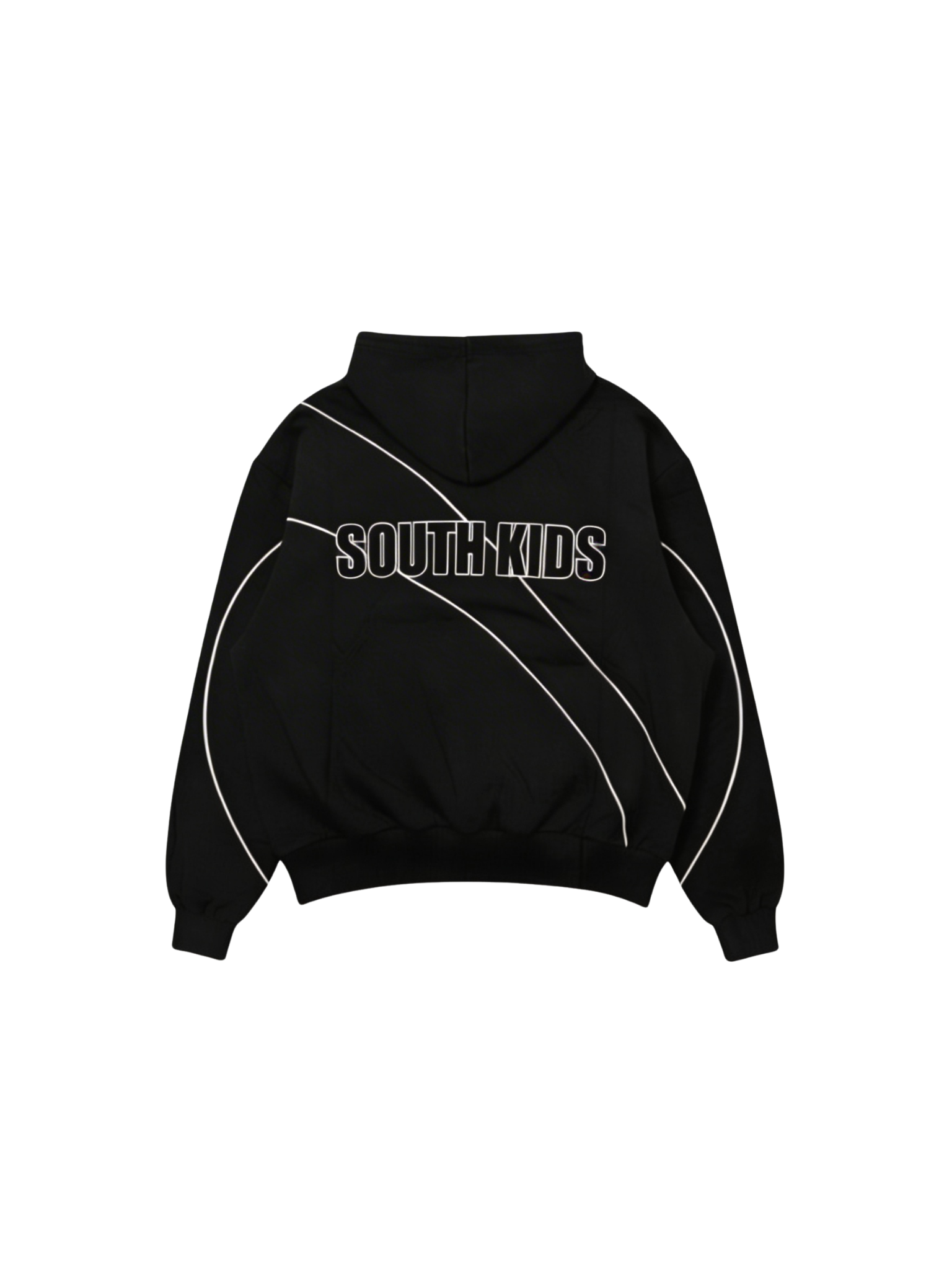 Patchwork Hoodie Black