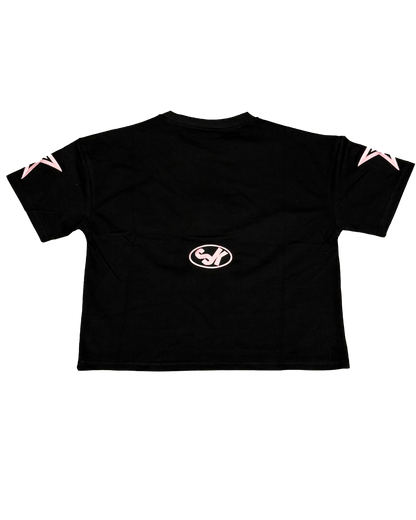 Star Tracksuit Black & Pink Tee