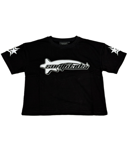 Star Tracksuit Black & White Tee