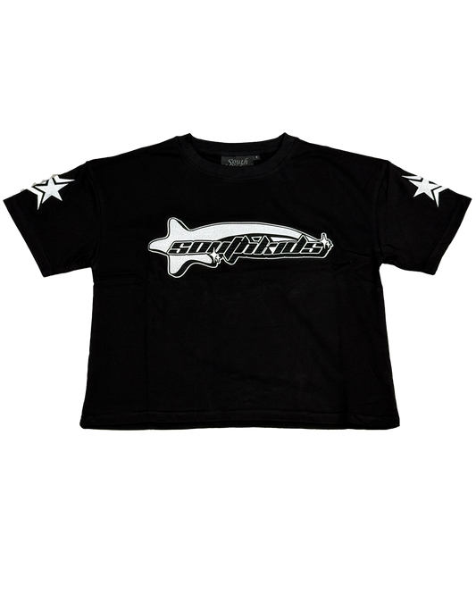 Star Tracksuit Black & White Tee
