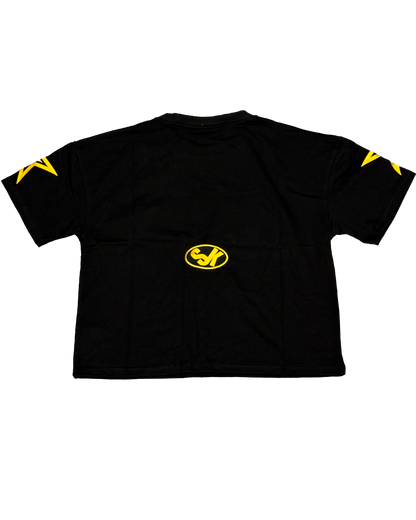 Star Tracksuit Black & Yellow Tee