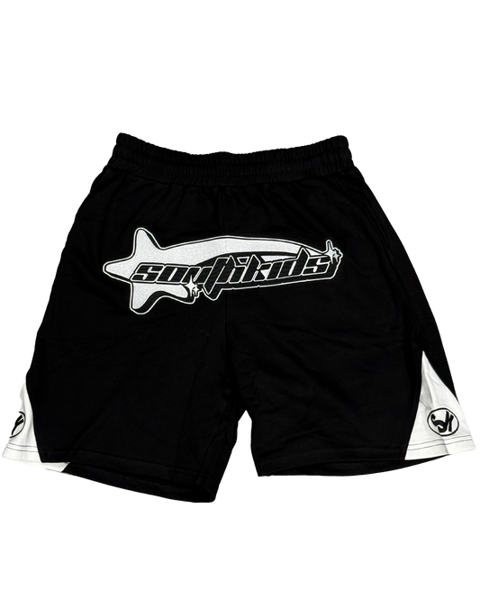 Star Tracksuit Black & White Short