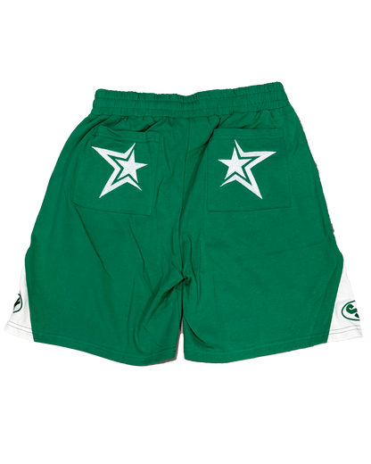 Star Tracksuit Green Shorts